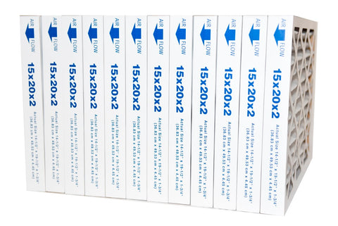 15x20x2 Furnace Air Filter MERV 8 Pleated Filters. Case of 12 by FurnaceFilters.Ca
