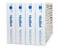 16x20x4 Furnace Air Filter MERV 8. Actual Size 15 3/8 x 19 3/8 x 3 3/4." Case of 4 by FurnaceFilters.Ca
