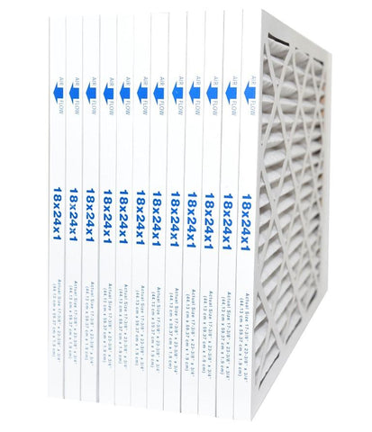 18x24x1 Furnace Air Filter MERV 8. Case of 12