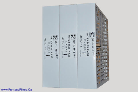 BRYANT Aftermarket Part # FILXXCAR0020 / FILBBCAR0020 Size 20 x 25 x 4. MERV 11. Case of 3