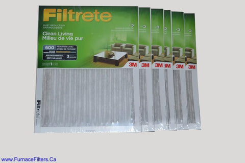 3M Filtrete 20 x 25 x 1 MPR 600. Case of 6