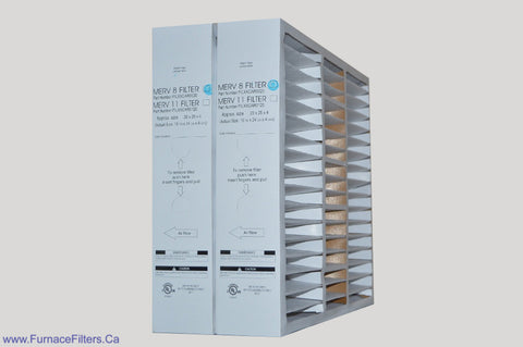 CARRIER Genuine Part # FILXXCAR0020 / FILCCCAR0020. MERV 8. 20 x 25 x 4. Package of 2