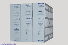 White-Rogers Part # FR1000 Type 100 replacement Filter 21x5x16. Case of 3