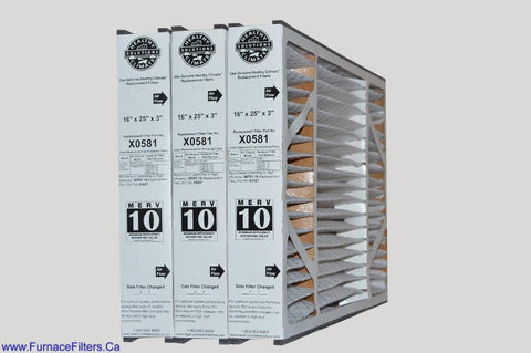 LENNOX/HEALTHY CLIMATE Part No. X0581 MERV 11 for BMAC-12C. Package of 3