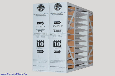 LENNOX/HEALTHY CLIMATE Part No. X0582 MERV 10 for BMAC-16x20. Package of 2