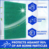 65‐161 Lifebreath HRV Filters, Synthetic Media with actual size : 8 1/8" x 13" x 5/8" each - Set of 2