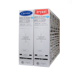 BRYANT Genuine Part # FILBBCAR0116. 16 x 25 x 4 5/16" MERV 11. Case of 2