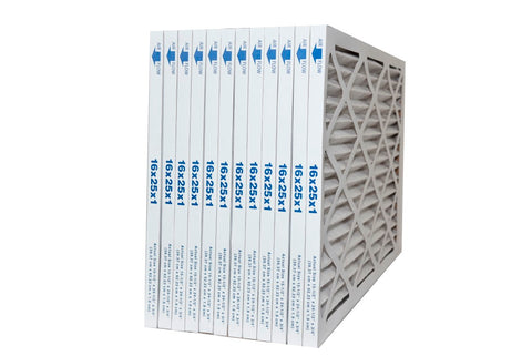 16x25x1 MERV 13 Pleated Furnace Air Filters. Case of 12 by FurnaceFilters.Ca