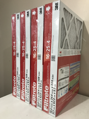 3M Filtrete 16 x 25 x 4 Actual Size 15.4" x 24.4" x 3.68" Genuine Original 3M Filtrete Filter. Case of 4