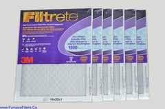 3M Filtrete 16 x 20 x 1 MPR 1500. Case of 6