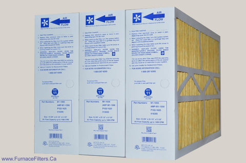 CARRIER 16x25 Old/Defective Electronic Air Cleaner to Filter Size 15 3/8" x 25 1/2" x 5 1/4." Case of 3