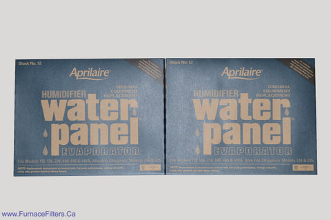 Aprilaire 12 For Models 112, 224, 440, 445A. Package of 2