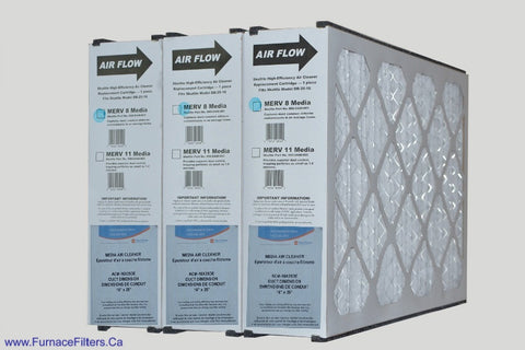 Direct Energy Media Air Cleaner ACM-16X25DE  Replacement Filter.  Case of 3