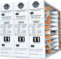 Lennox X6670 MERV 11,16x25x5 Genuine Original Furnace Filter for HCF16-11. Actual Size is 15 3/4" x 24 3/4"x 4 3/8". Package of 3
